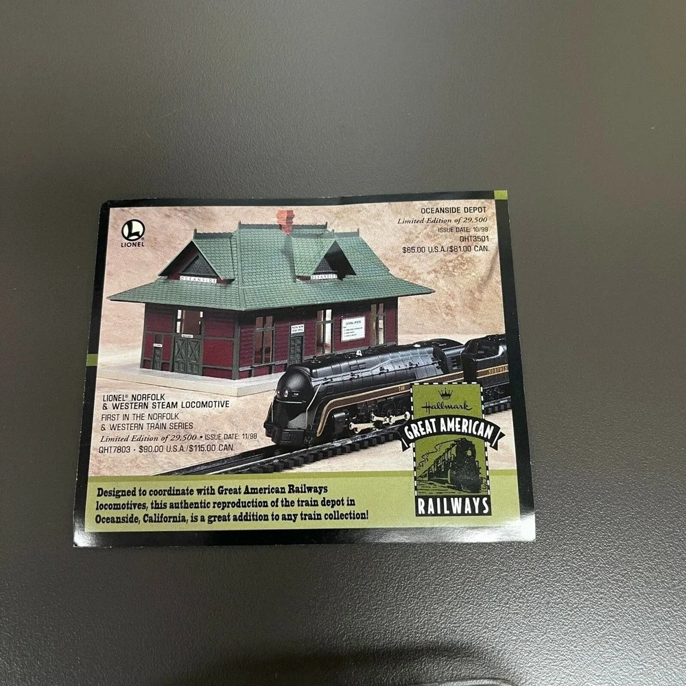 Hallmark Keepsake 746 Norfolk and Western Steam Locomotive Lionel Train Ornament